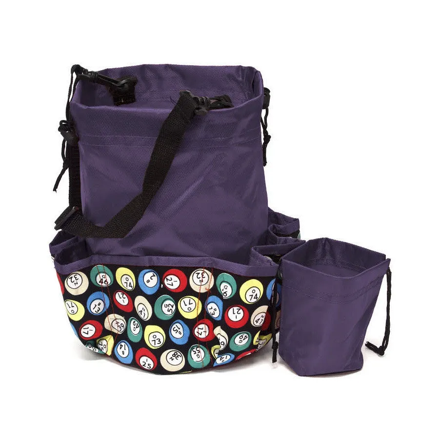 10 Pocket Bingo Ball Designer Bingo Bag with Coin Purse