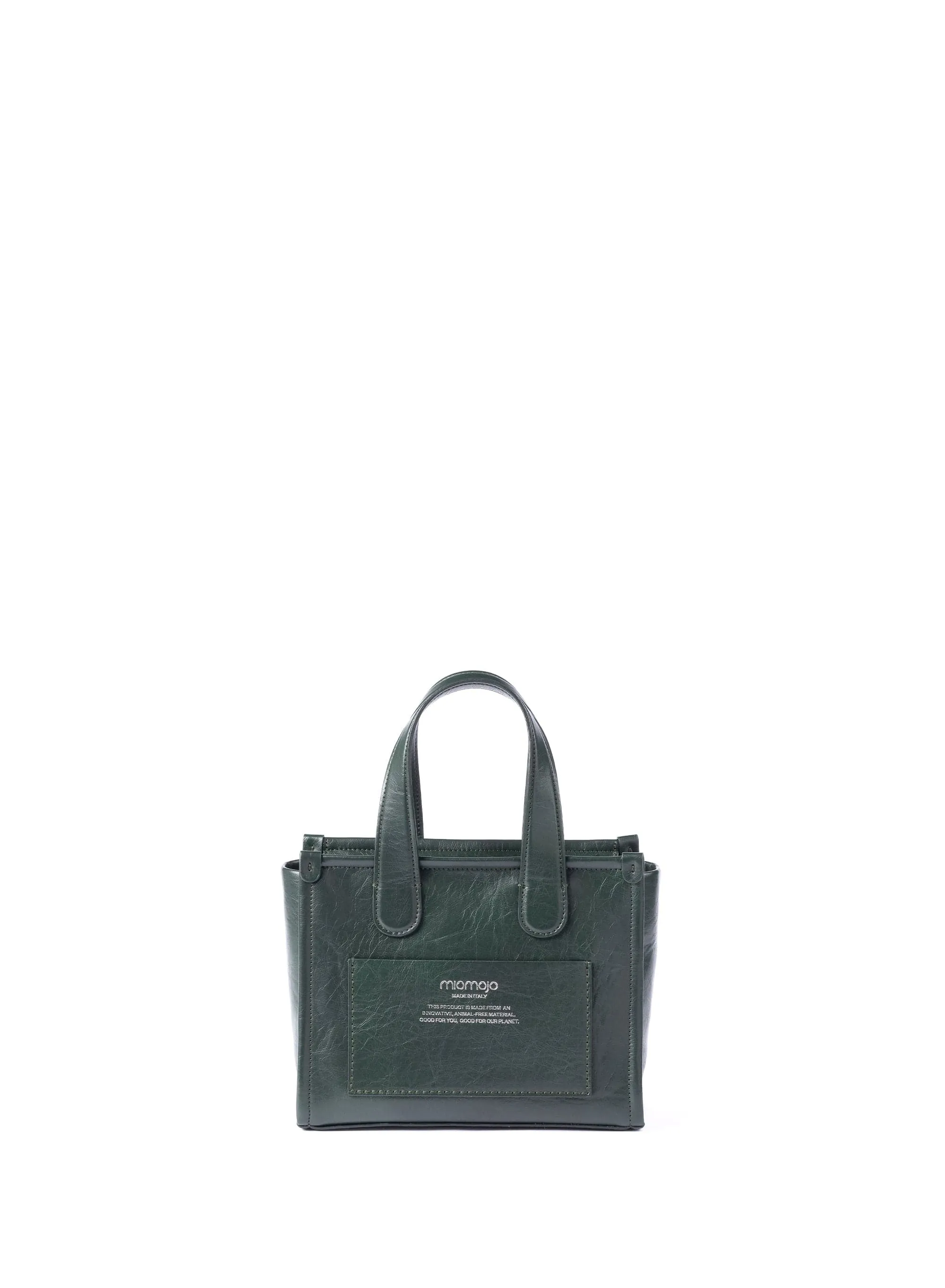 Alma M Olive Leather Vegan Tote Bag | Olive