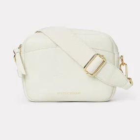 Amelia Cream Leather Crossbody Bag