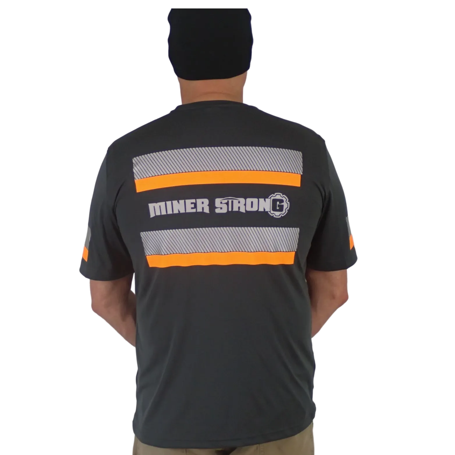 ANSI Class 1 Reflective Short Sleeve Safety Shirt w/ Hi Vis Strips