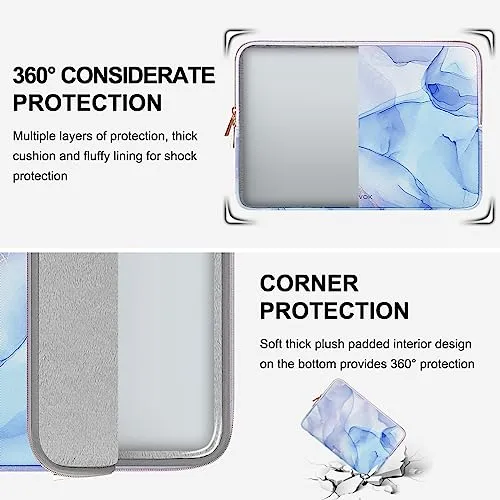 ARVOK 13 13.3 14 inch Laptop Sleeve Case for MacBook Air 13 inch/MacBook Pro 13 inch/MacBook Pro 14 Water-Resistant Notebook Computer/Tablet Cover Case for HP/Dell/Lenovo/Asus/Acer/Samsung with Pouch