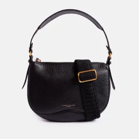 Black Leather Chiara Shoulder Bag
