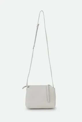 BRIDGET ITALIAN LEATHER CROSSBODY BAG IN BUTTER WHITE
