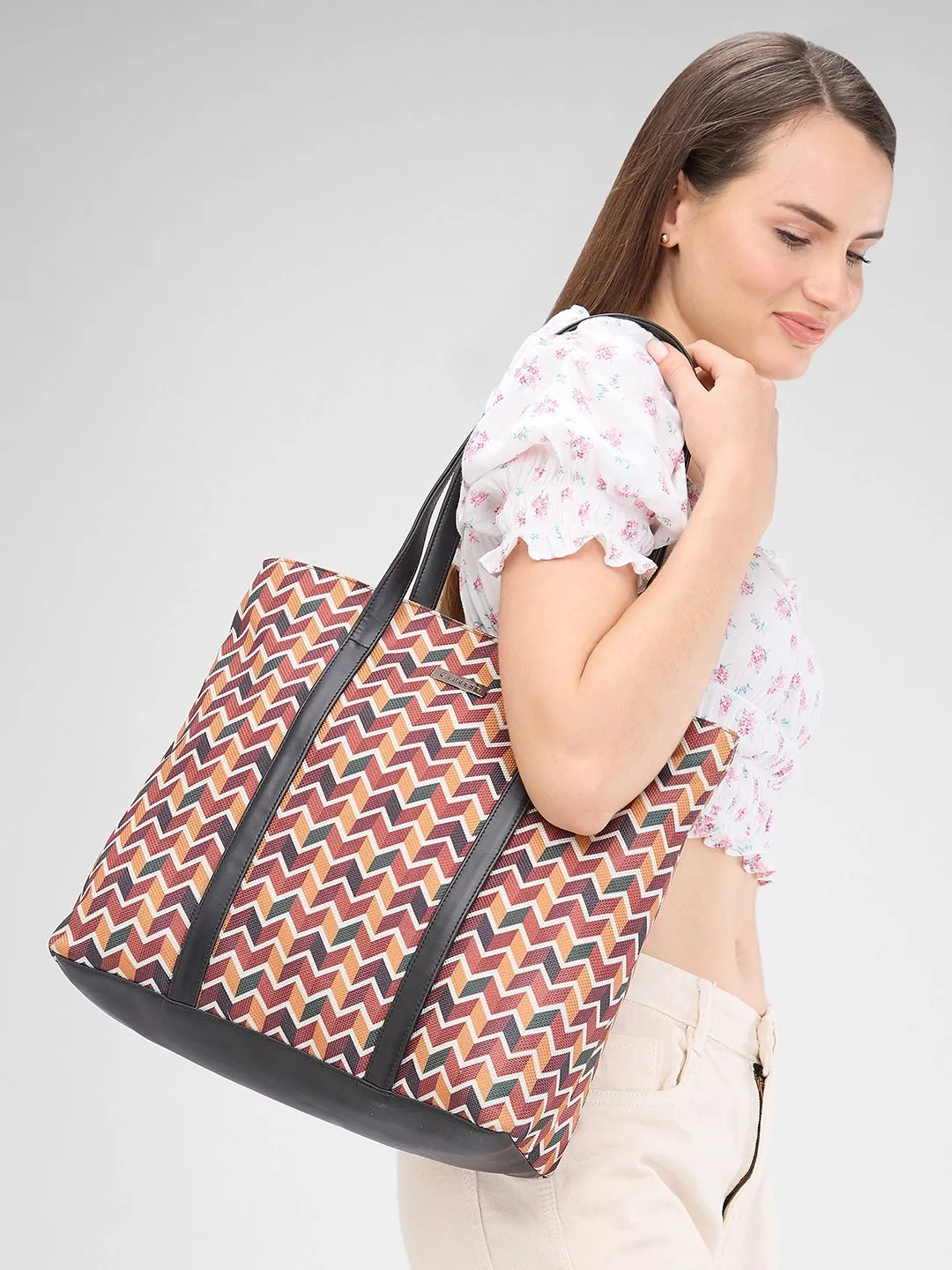 Caprese Susan Tote Large Womens Handbag Orange