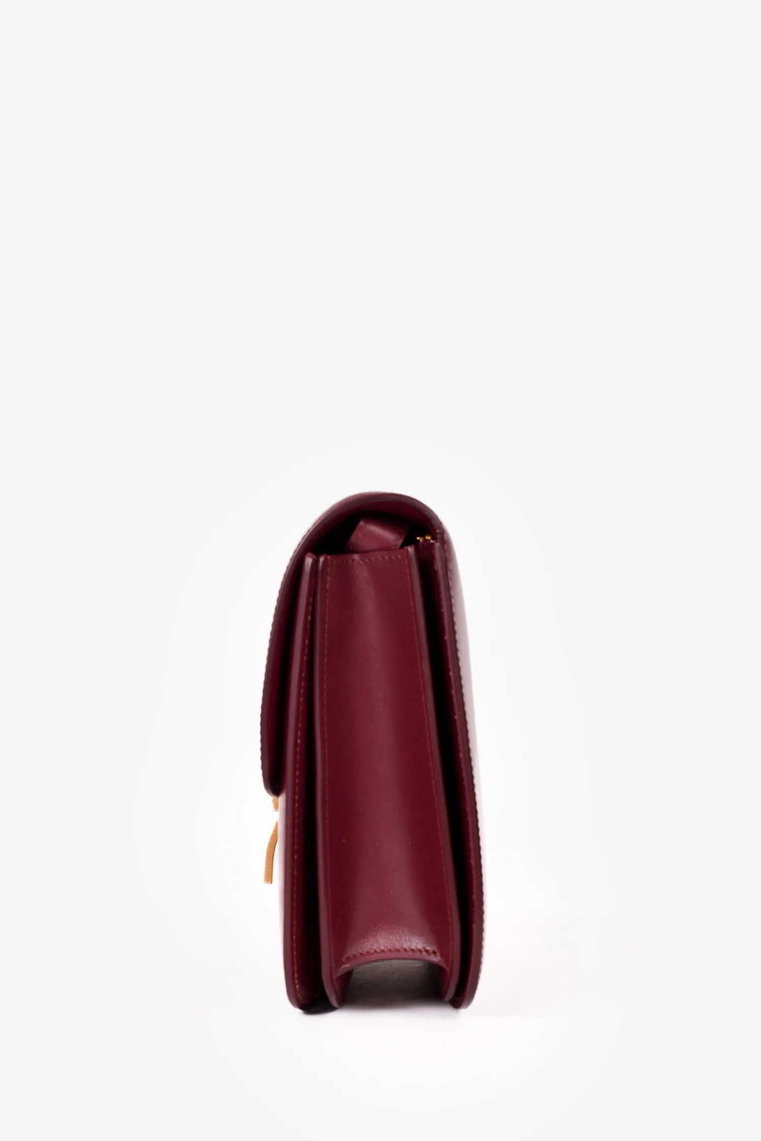 Celine 2019 Burgundy Leather Medium Classic Box Crossbody Bag
