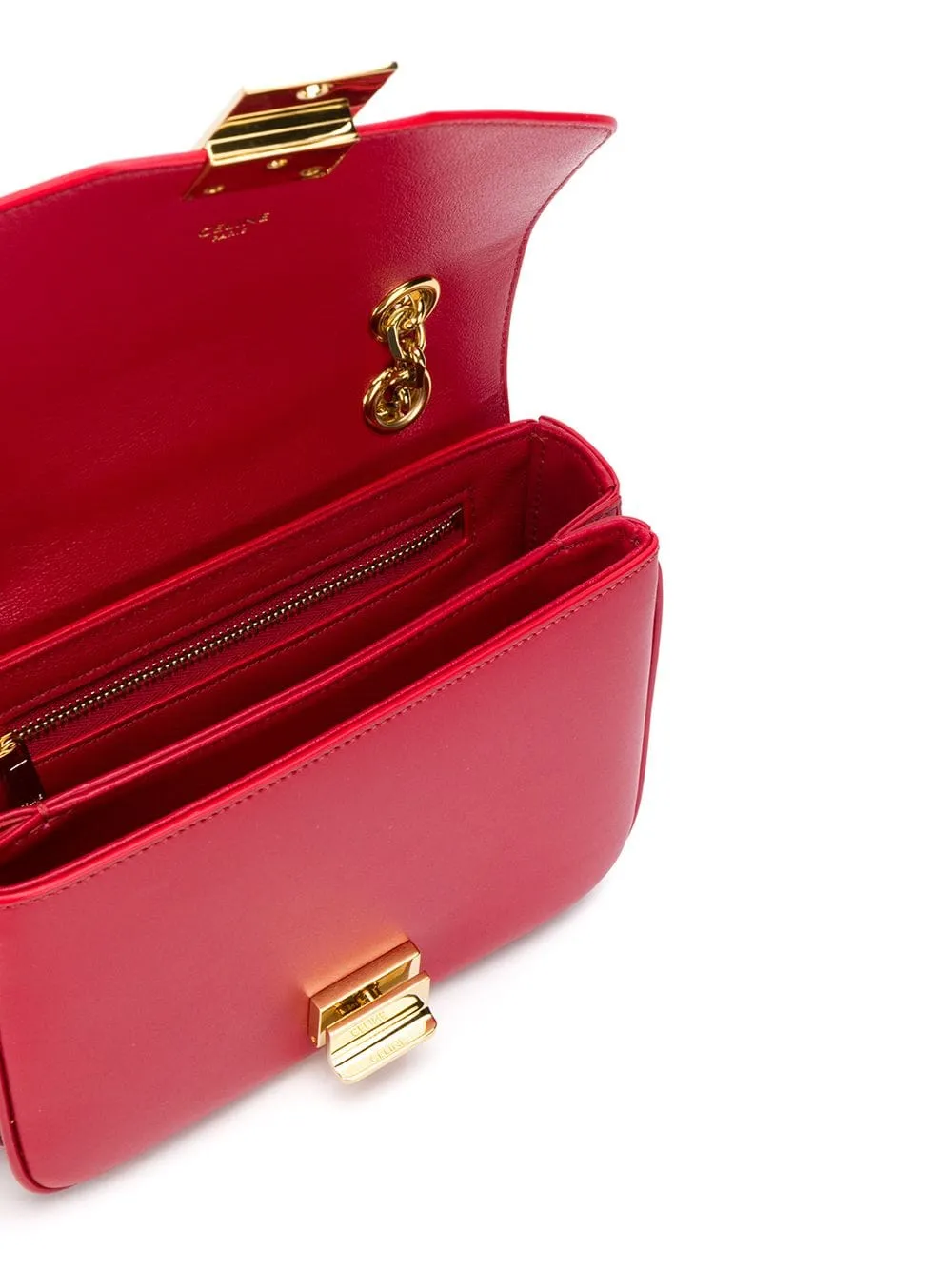 CELINE Mini C Red Crossbody Bag
