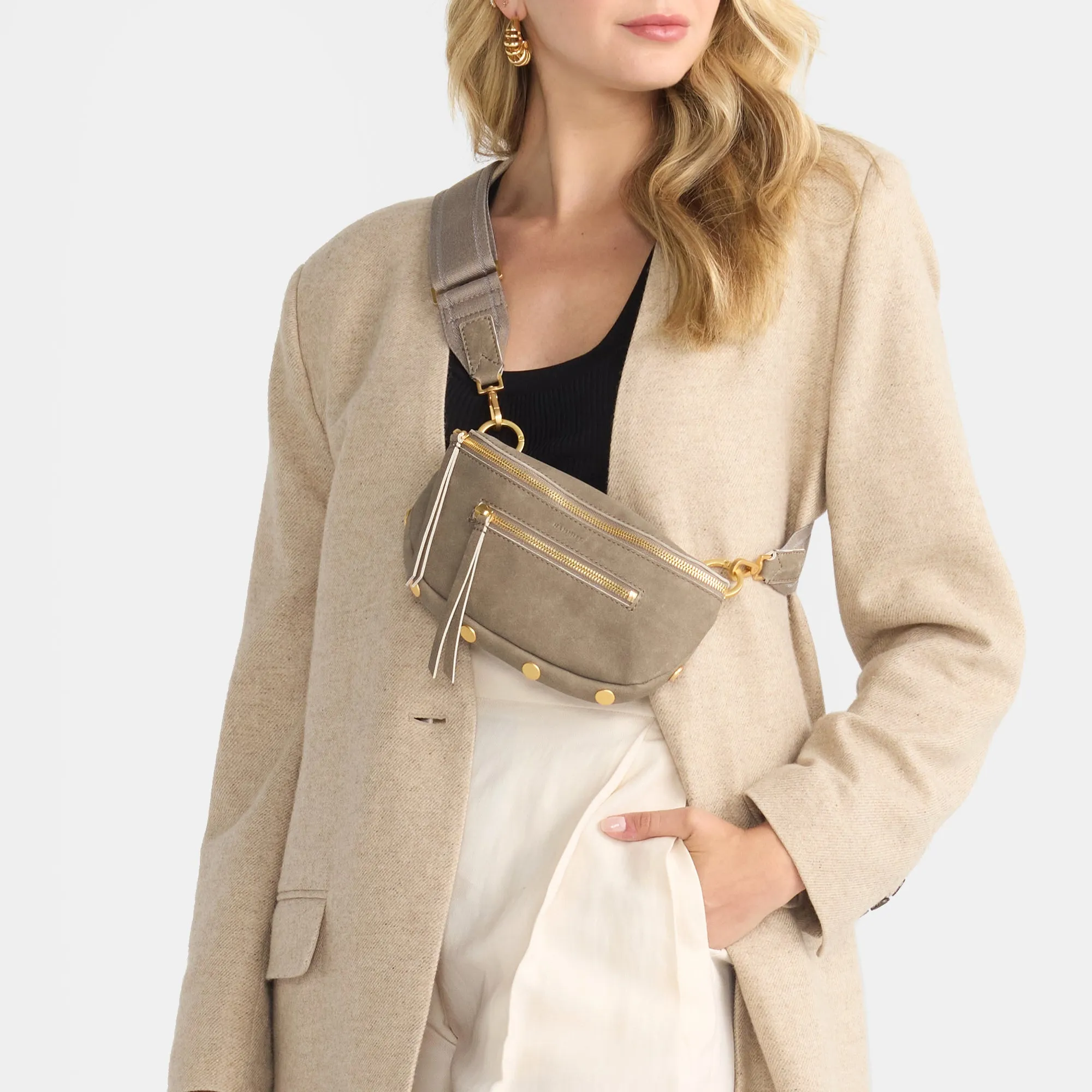 Charles Crossbody | Pewter/Brushed Gold | Sml