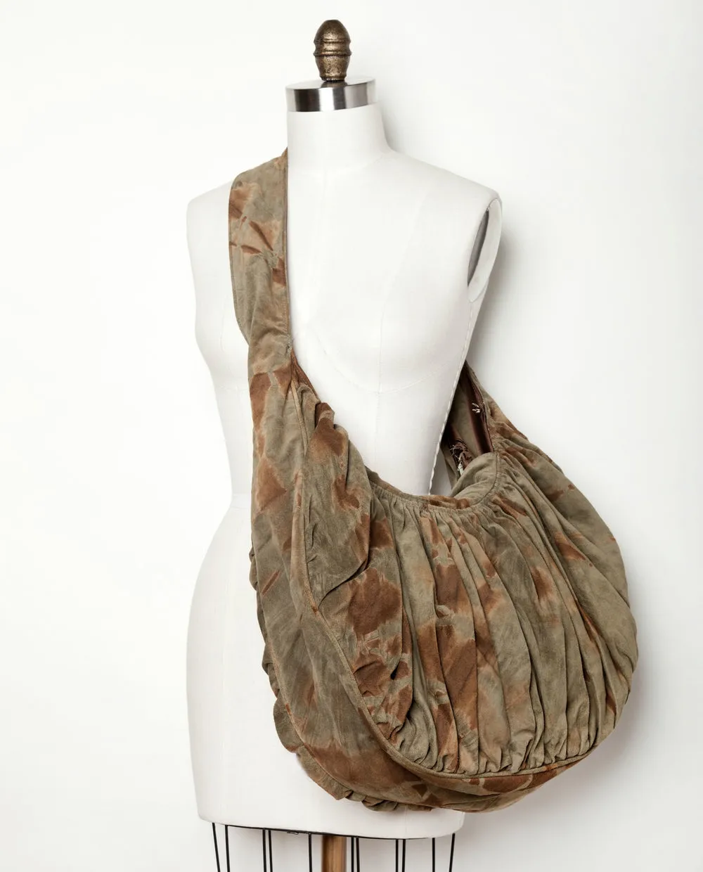 CHELSEA GIRL BAG IN TIE DYE OLIVE SUEDE