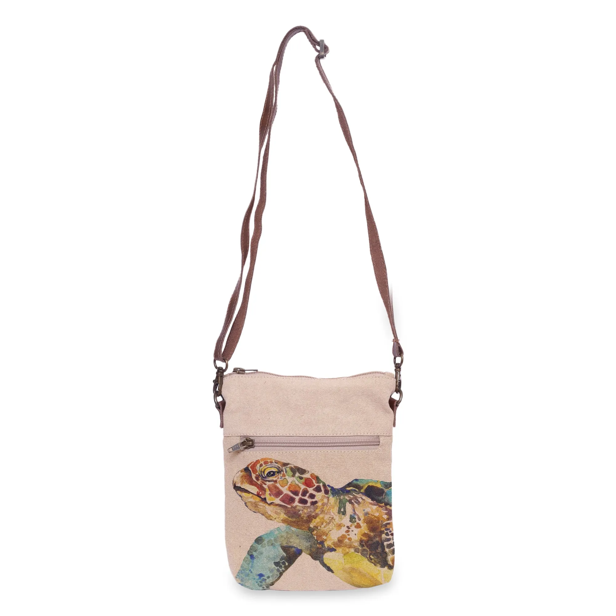 Cott N Curls Slim Sea Turtle Sling Bag