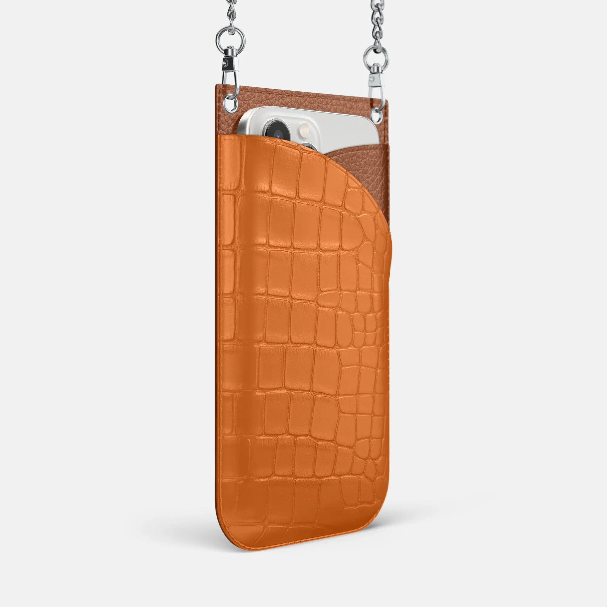 Crossbody Bag For iPhone 16 Pro Max In Alligator