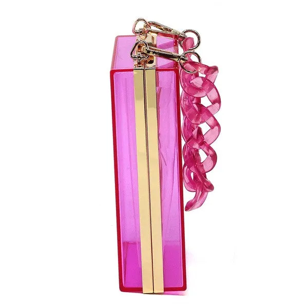 Crystal Clear Elegance: Acrylic Chain Crossbody
