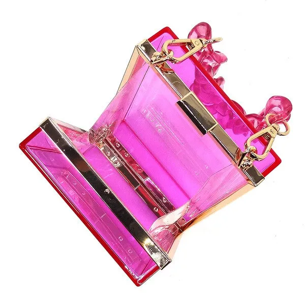 Crystal Clear Elegance: Acrylic Chain Crossbody