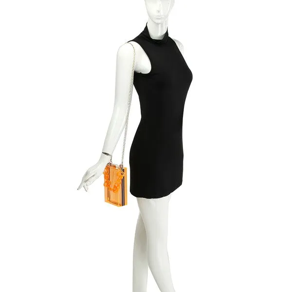 Crystal Clear Elegance: Acrylic Chain Crossbody