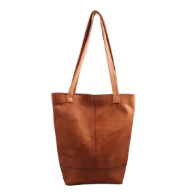 Crystal Tote Leather Bag, Small