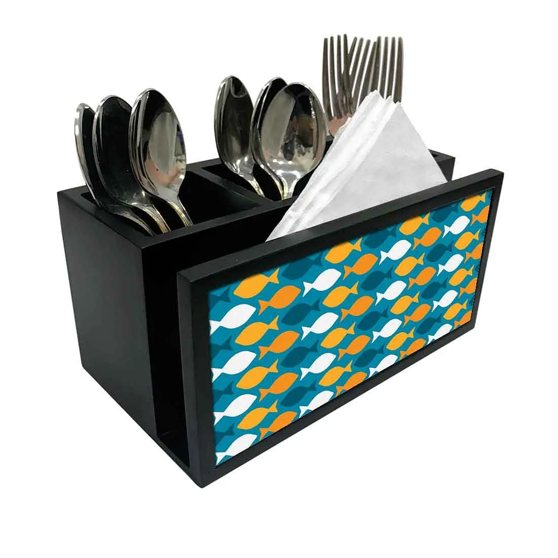 Cutlery Tissue Holder Napkin Stand -  Colorful Fish
