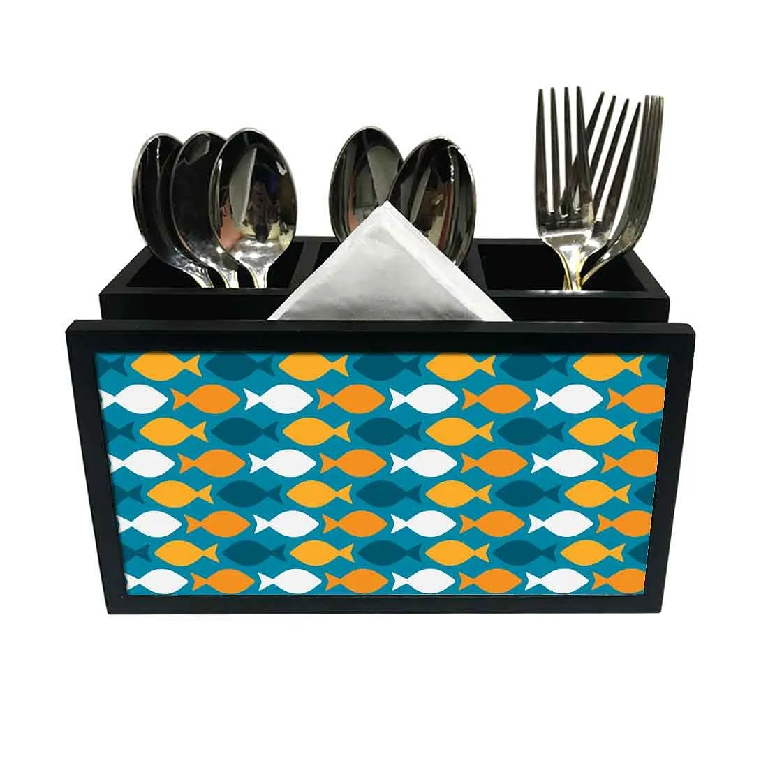Cutlery Tissue Holder Napkin Stand -  Colorful Fish