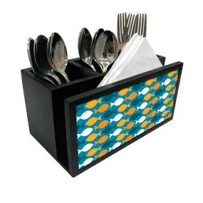 Cutlery Tissue Holder Napkin Stand -  Colorful Fish