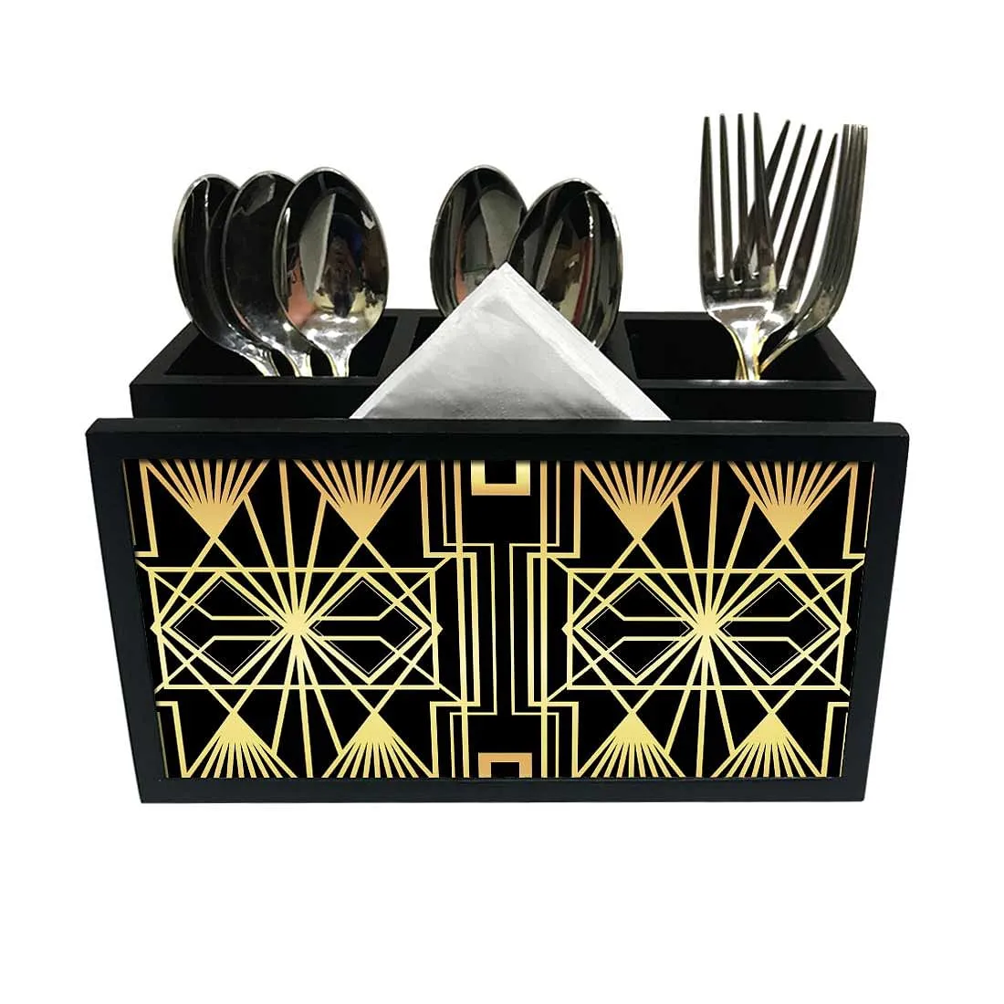 Cutlery Tissue Holder Napkin Stand -  Retro