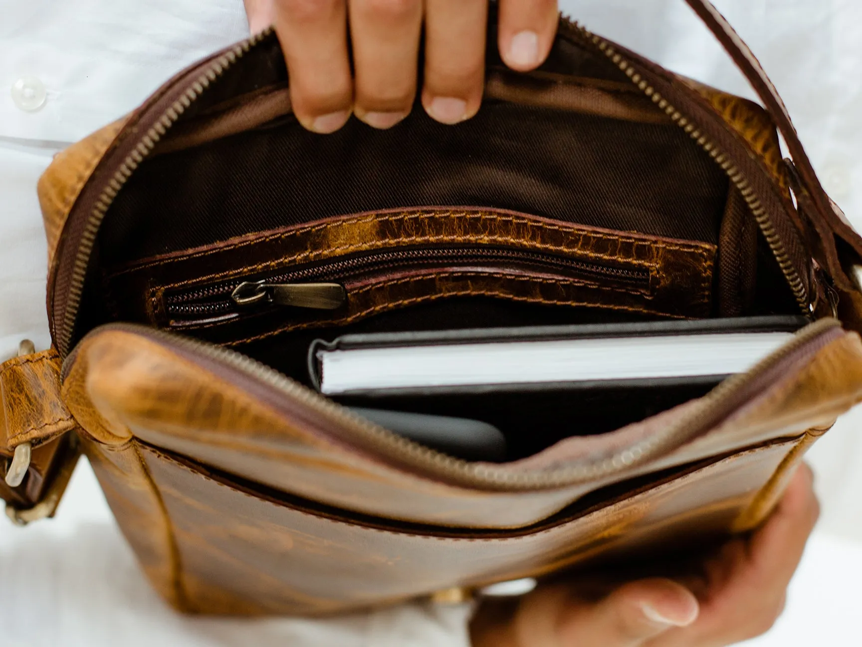 Distressed Conductor Bag
