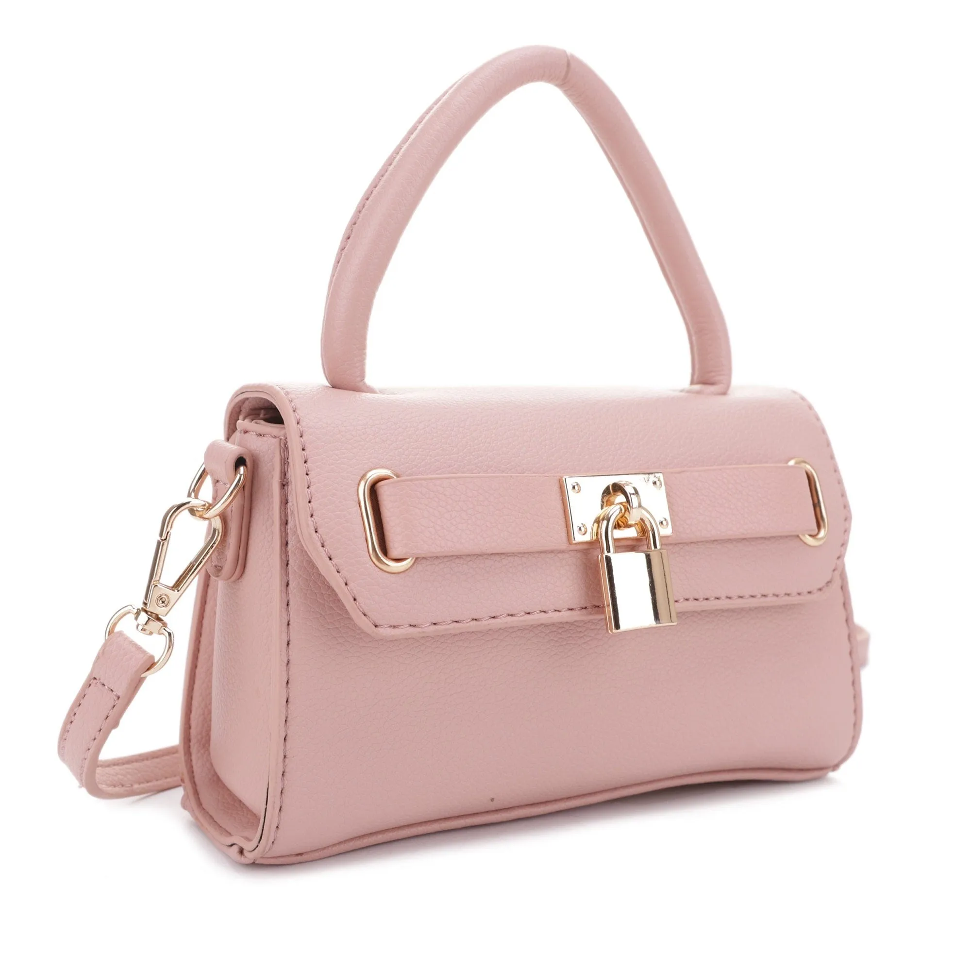DJ960308D Charlotte Lock Satchel Crossbody Bag