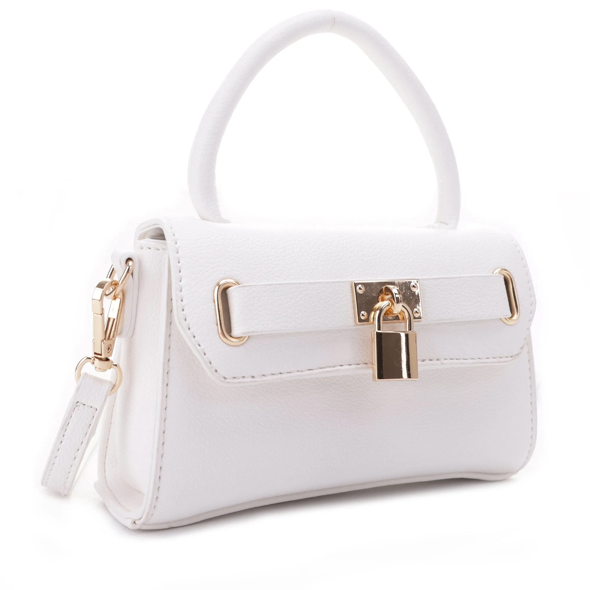 DJ960308D Charlotte Lock Satchel Crossbody Bag