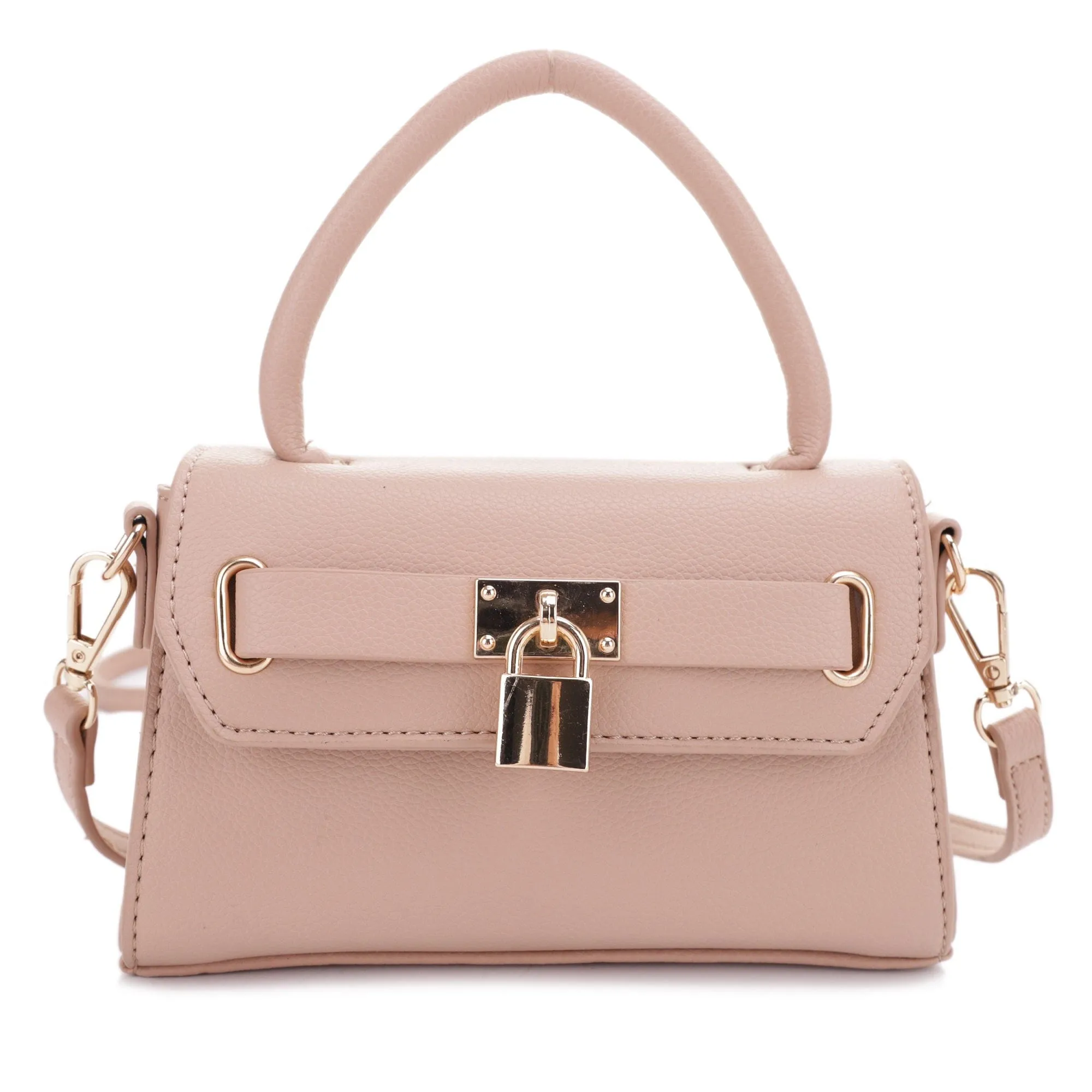 DJ960308D Charlotte Lock Satchel Crossbody Bag