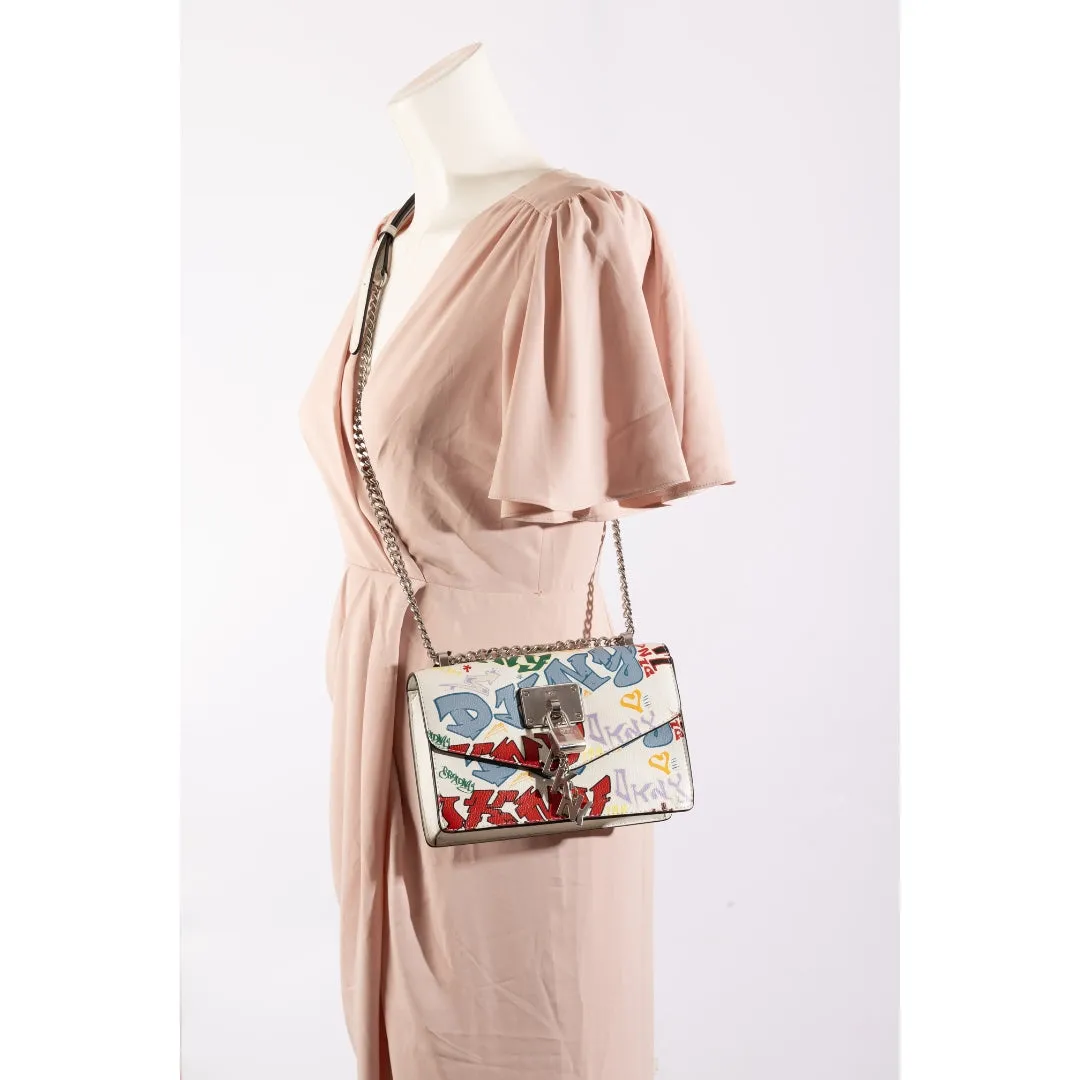 DKNY Elissa Printed Faux Leather Crossbody Bag
