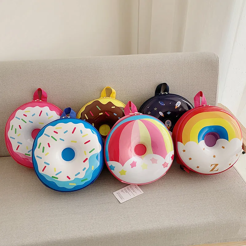 Donut Eggshell Bag - Cartoon Kids Backpack for Kindergarten