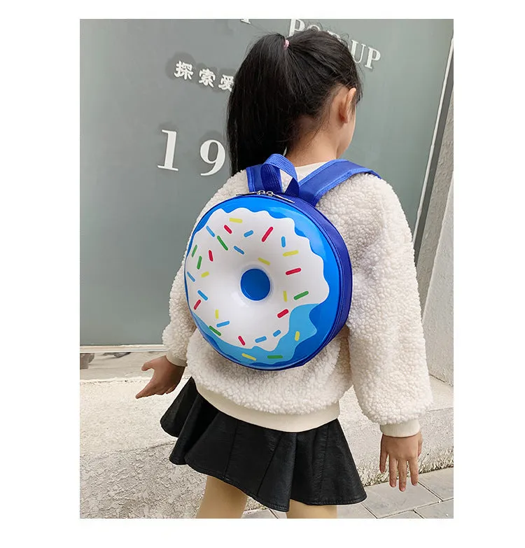 Donut Eggshell Bag - Cartoon Kids Backpack for Kindergarten