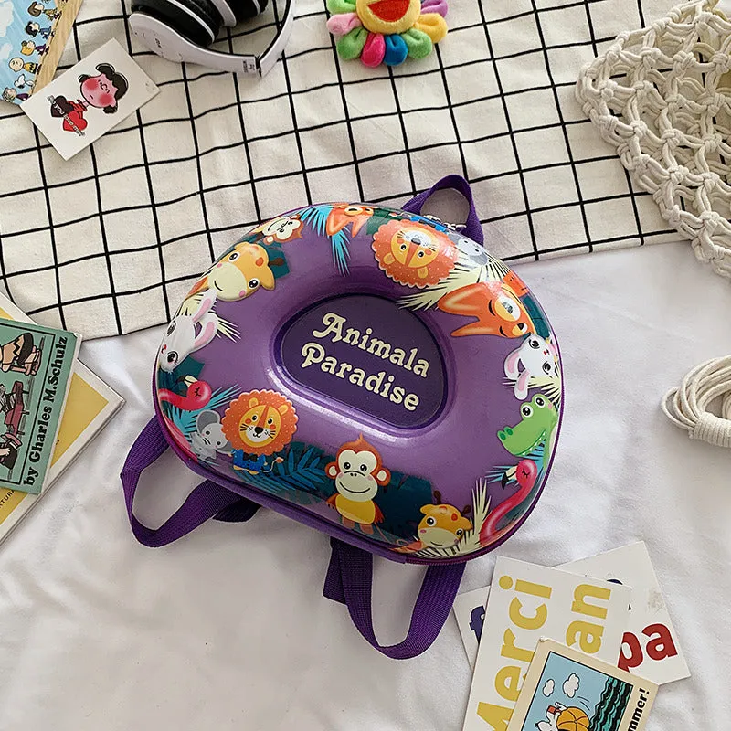 Donut Eggshell Bag - Cartoon Kids Backpack for Kindergarten