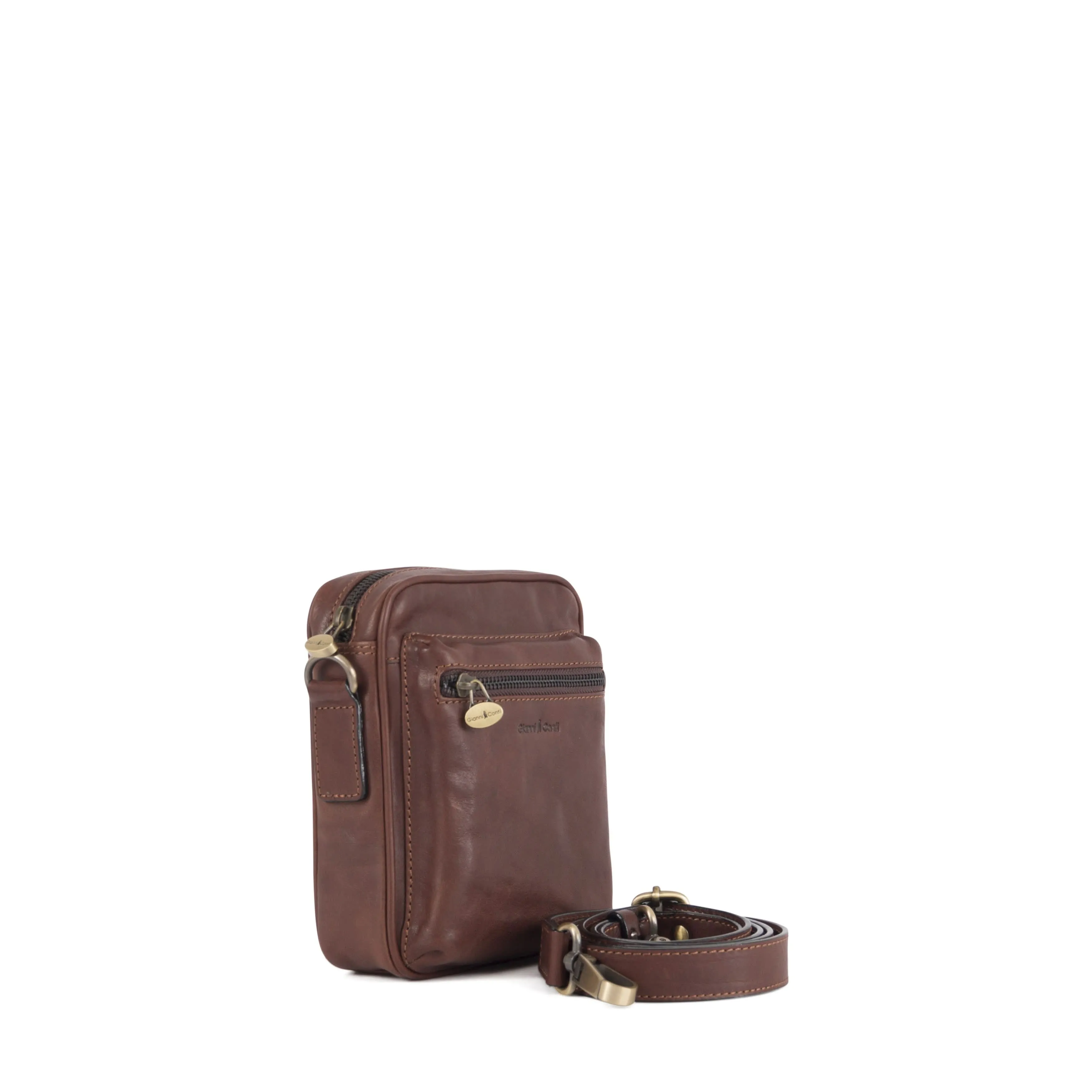 Gianni Conti ASIA Crossbody Bag - Vegetable-Tanned Leather