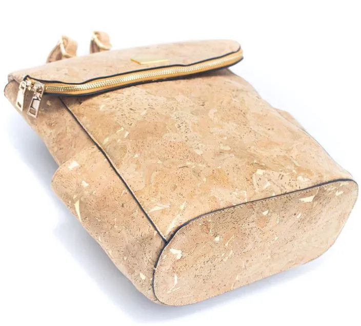 GoldieXL Cork Backpack Natural Gold Fleck