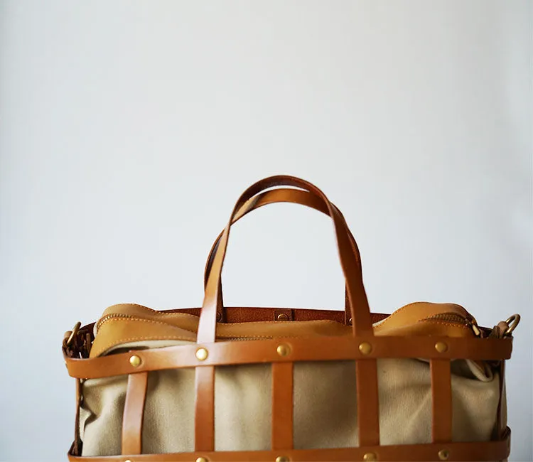 Handmade Womens Genuine Leather Tote Handbags Purse Cross Shoulder Bag for Women
