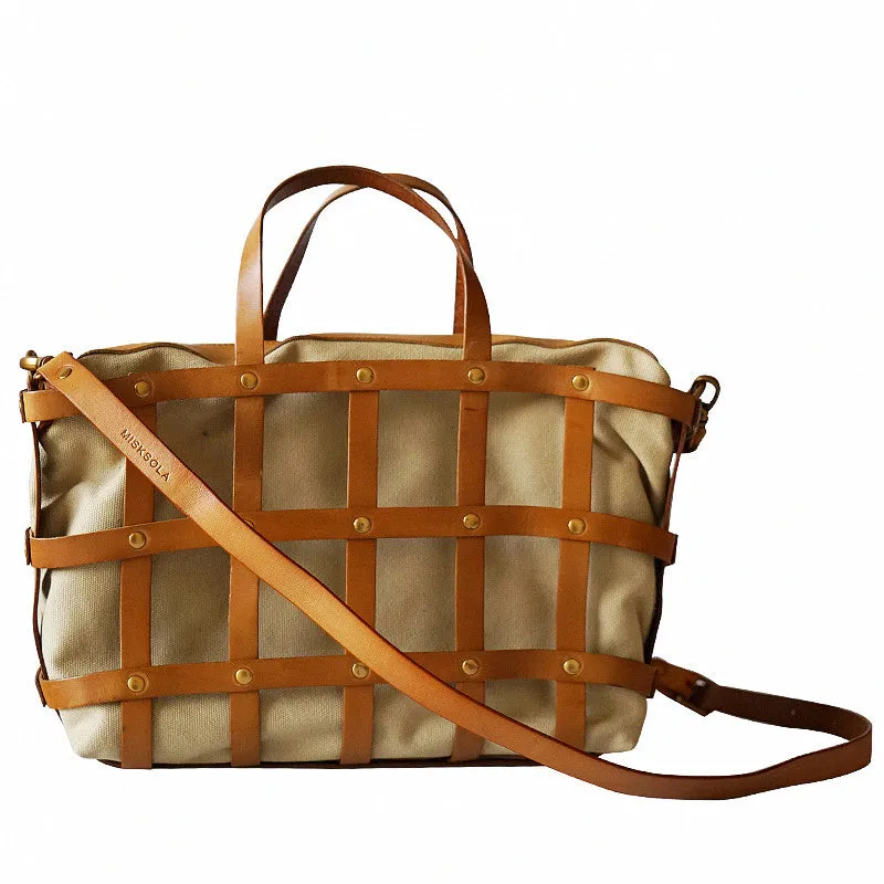 Handmade Womens Genuine Leather Tote Handbags Purse Cross Shoulder Bag for Women