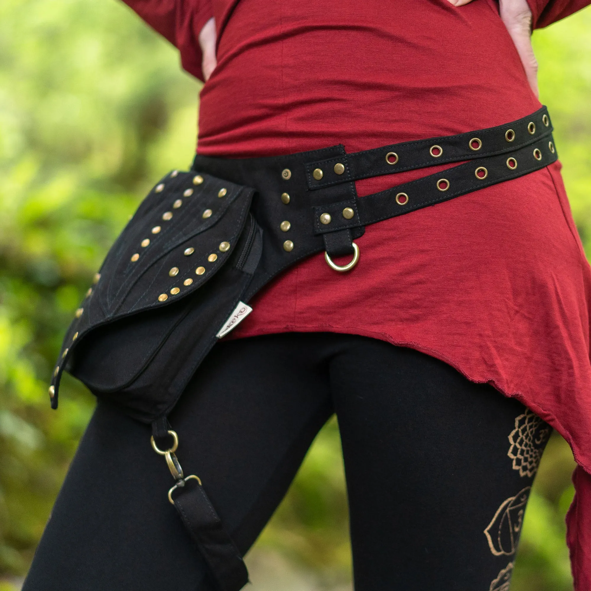 Hera Single Pocket Belt with Leg Strap