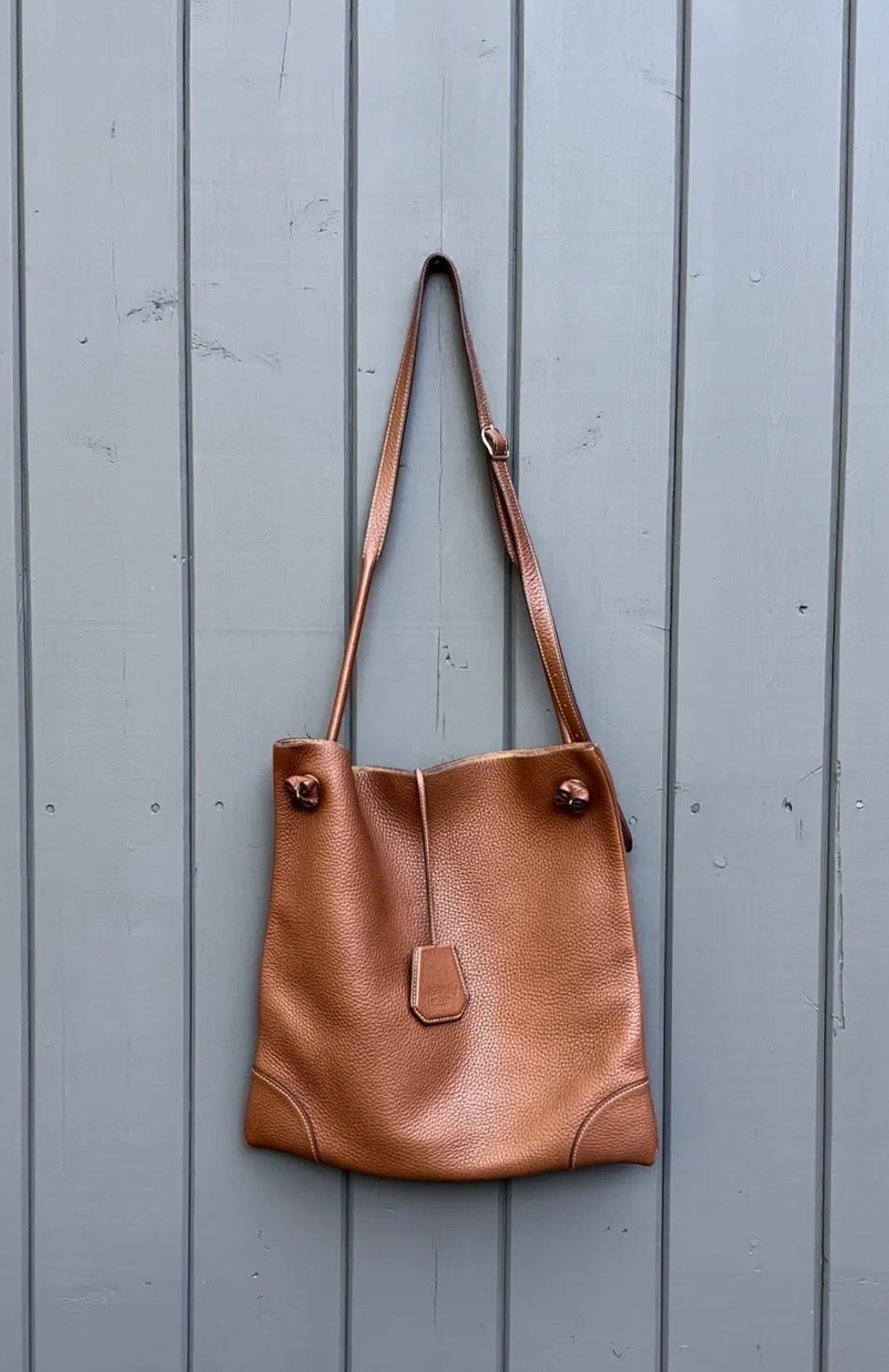 HERMÈS Sellier Slouchy Flat Leather Shoulder Crossbody Bag