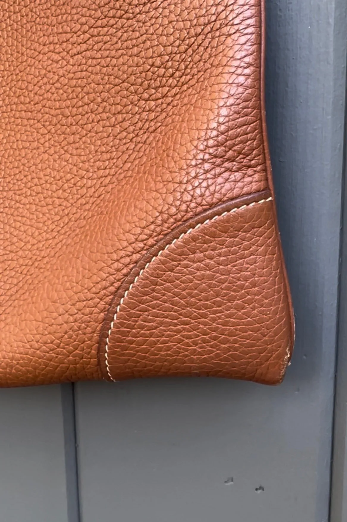 HERMÈS Sellier Slouchy Flat Leather Shoulder Crossbody Bag