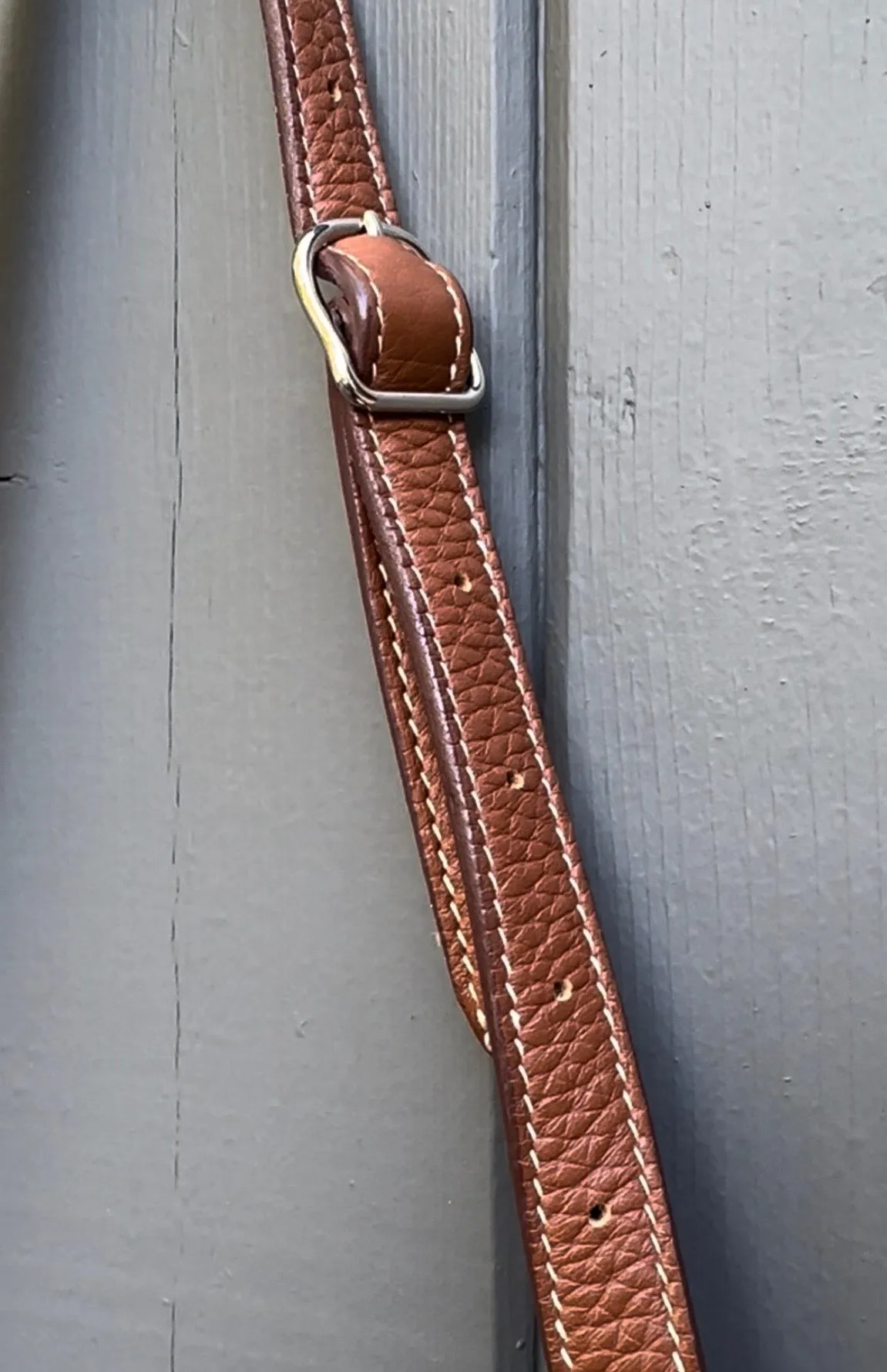 HERMÈS Sellier Slouchy Flat Leather Shoulder Crossbody Bag