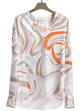 Herzen’s Angelegenheit Kiko Multi Printed Tunic Blouse 25233 6171 233032