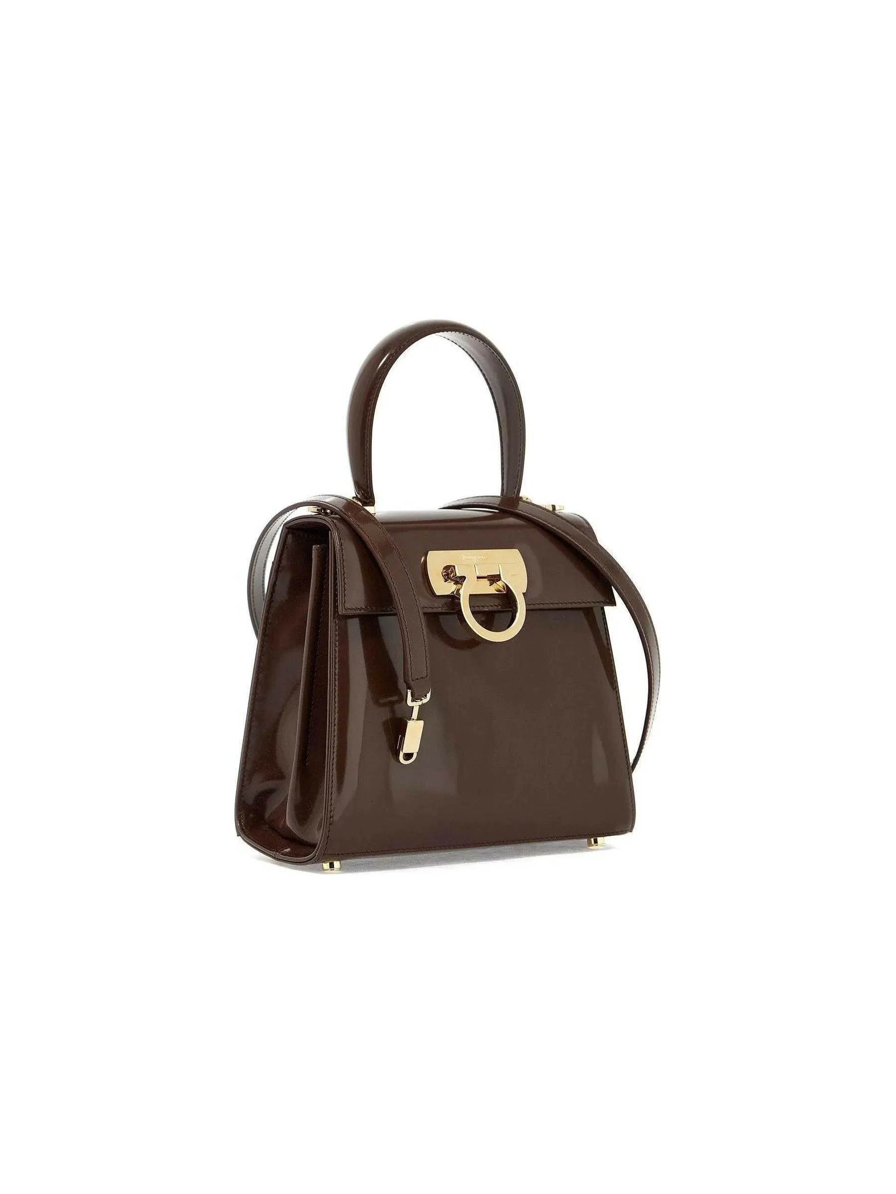 Iconic Top Handle Leather Handbag