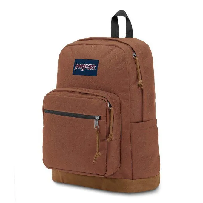 JANSPORT UNISEX BROWN PLAIN BACKPACK