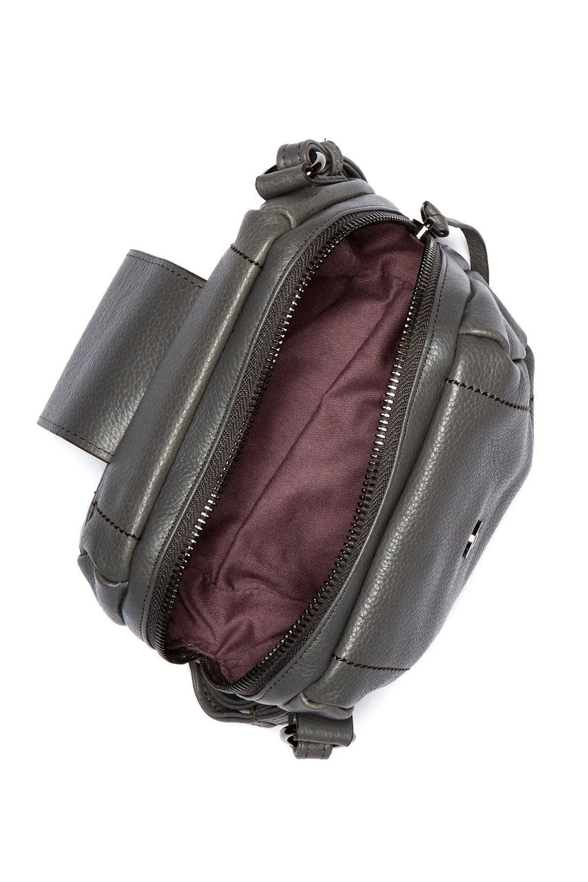 Kooba Women's Grey Dina Leather Crossbody Bag