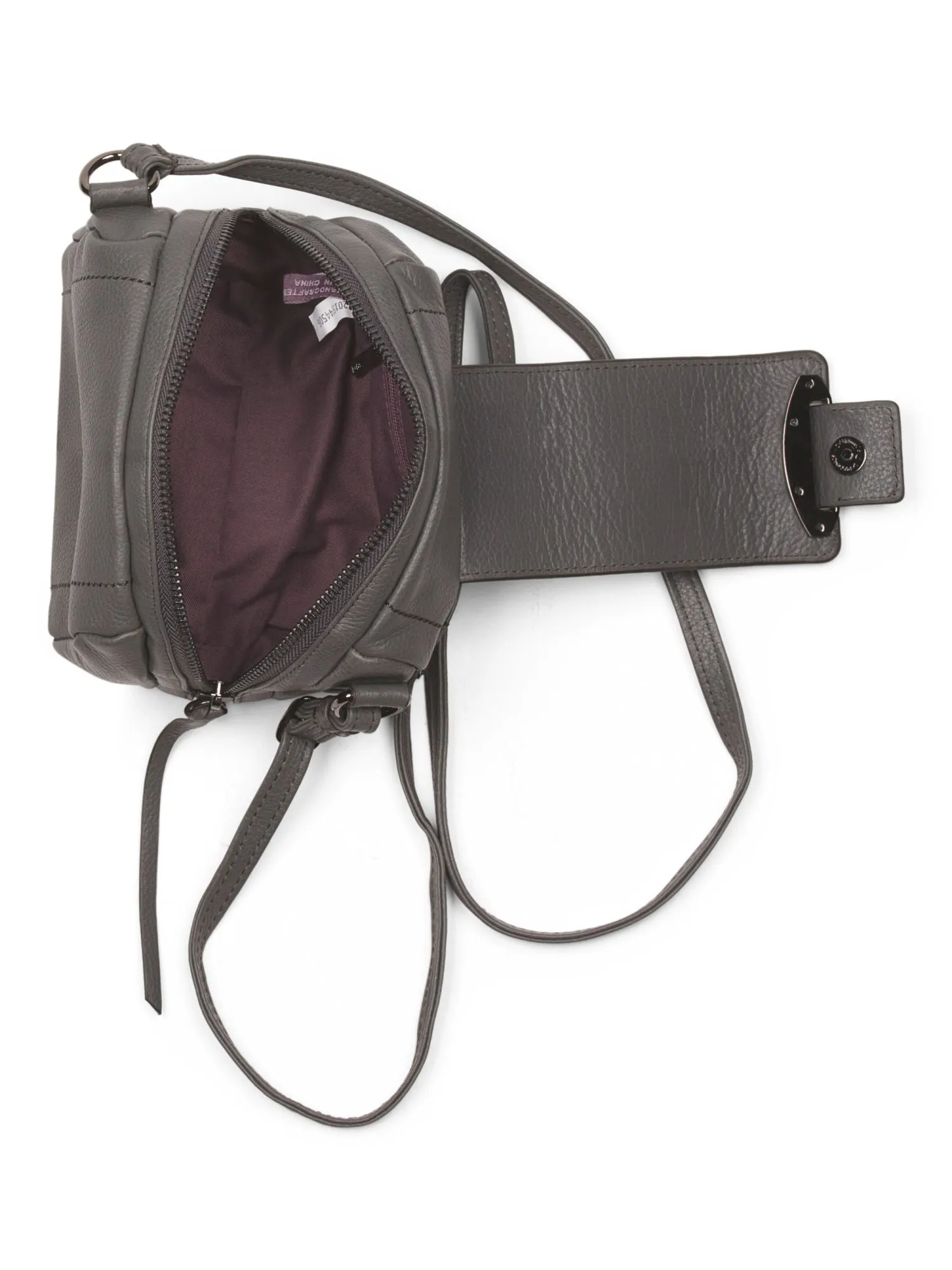 Kooba Women's Grey Dina Leather Crossbody Bag