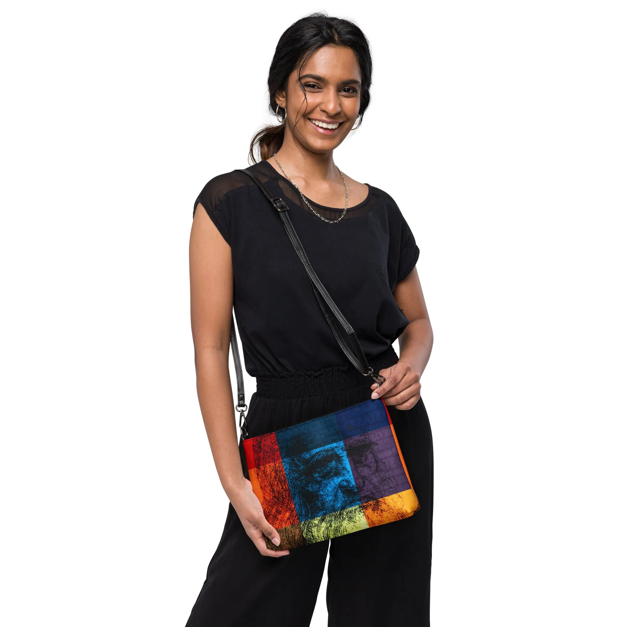 Leonardo Da Vinci Modern Self-Portrait Crossbody bag
