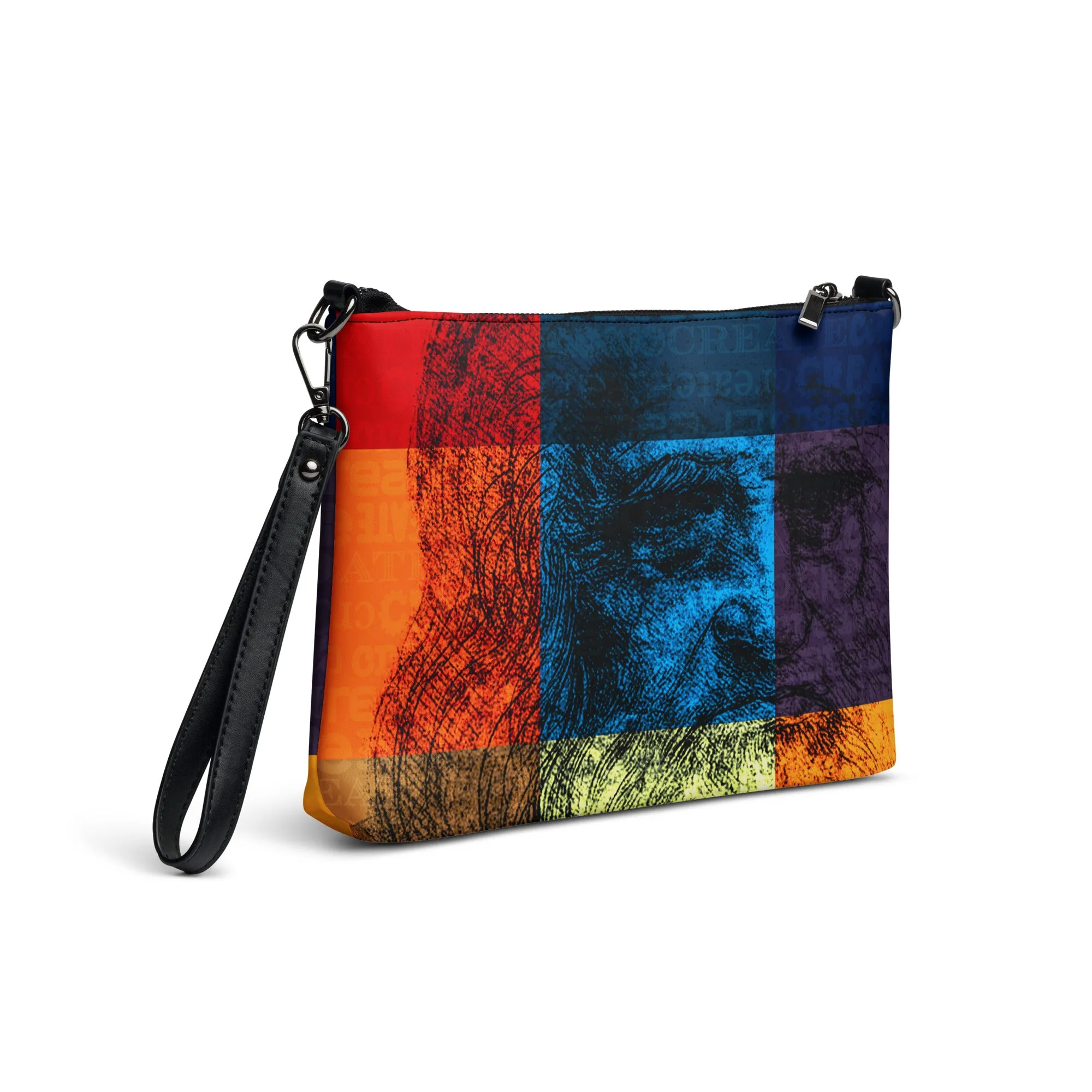 Leonardo Da Vinci Modern Self-Portrait Crossbody bag