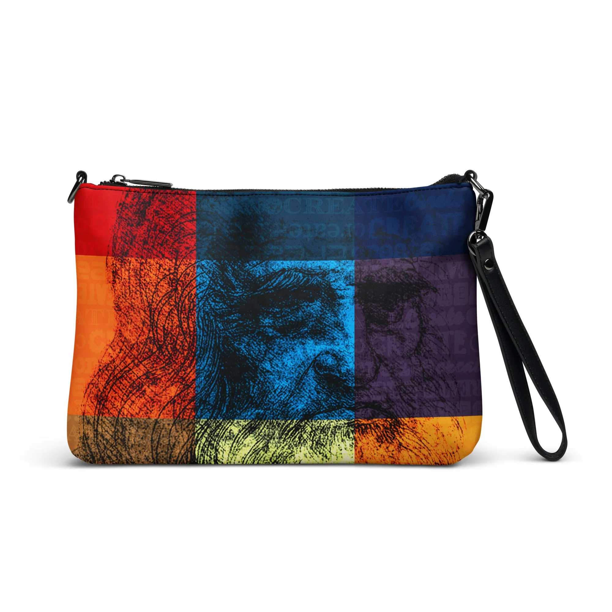 Leonardo Da Vinci Modern Self-Portrait Crossbody bag