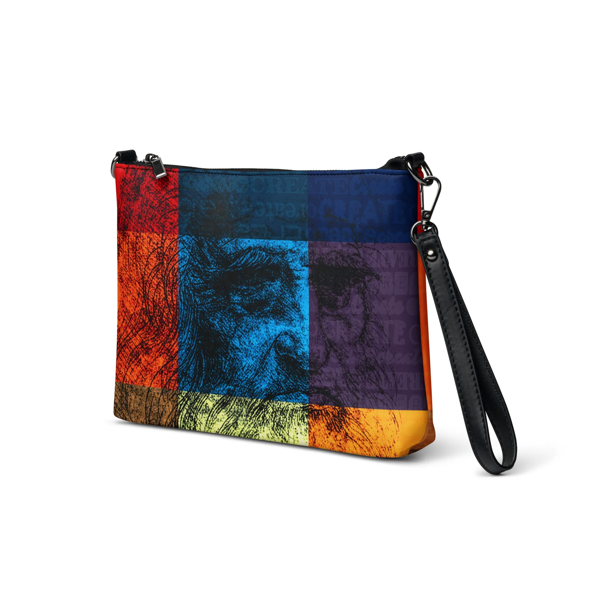 Leonardo Da Vinci Modern Self-Portrait Crossbody bag