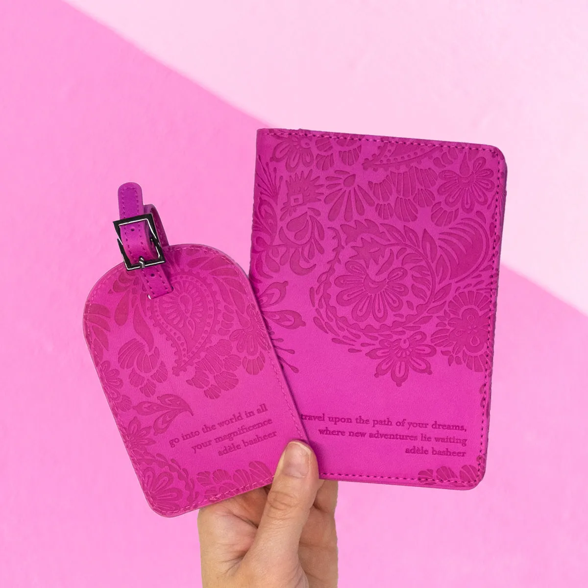 Mystic Magenta Pink Passport Wallet