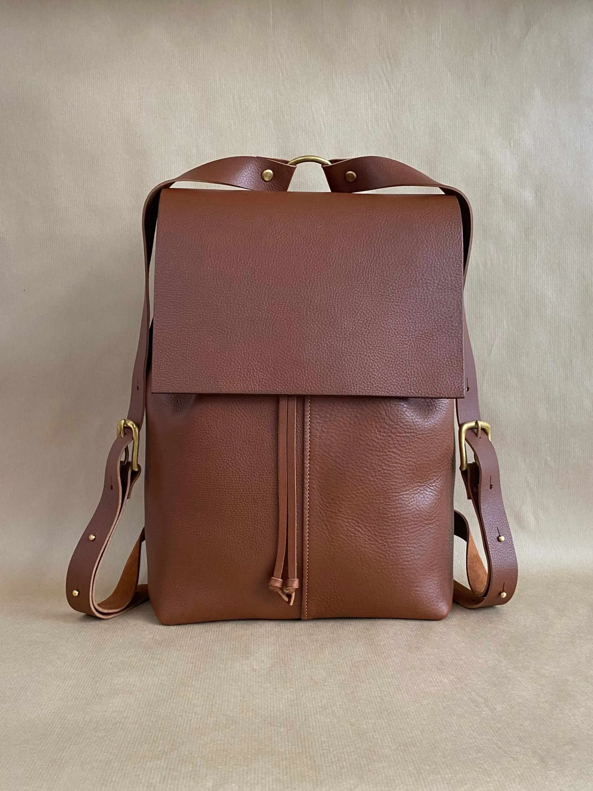 Nomad Tan Leather Backpack