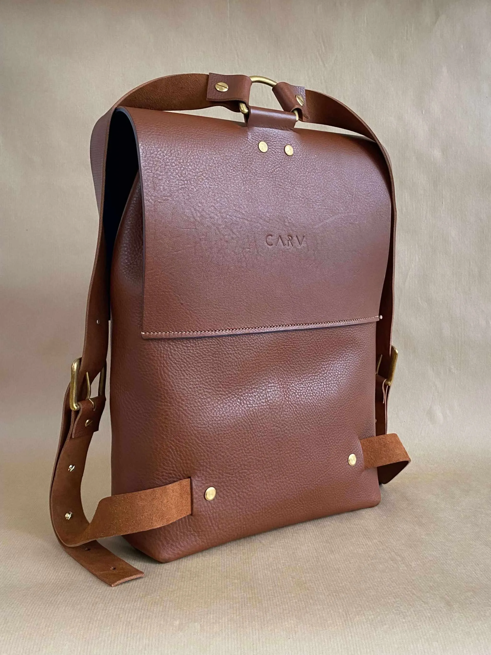 Nomad Tan Leather Backpack